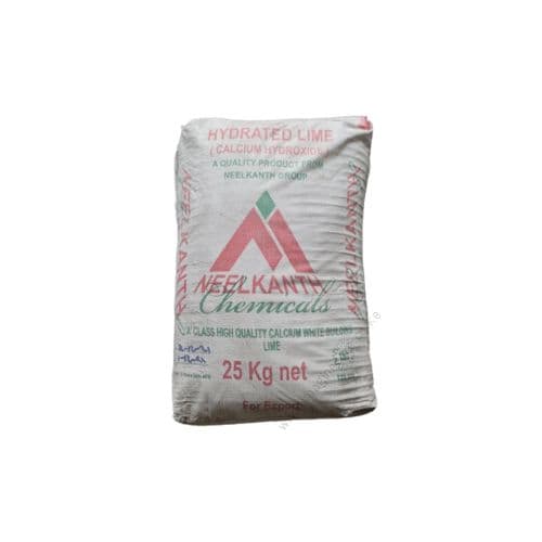 Hydrated Lime (Calcium Hydroxide) packaging by NEELKANTH Chemicals